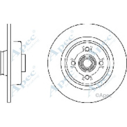 Foto Bremsscheibe APEC braking DSK2398