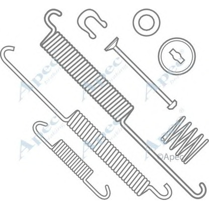 Foto Zubehörsatz, Bremsbacken APEC braking KIT806