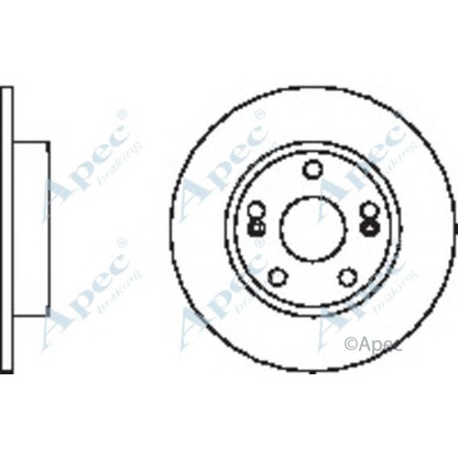 Zdjęcie Tarcza hamulcowa APEC braking DSK2414