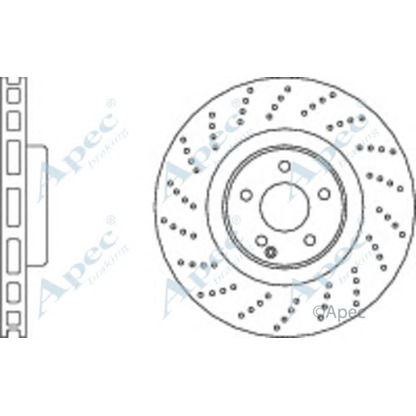 Фото Тормозной диск APEC braking DSK2434