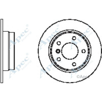 Photo Disque de frein APEC braking DSK2477