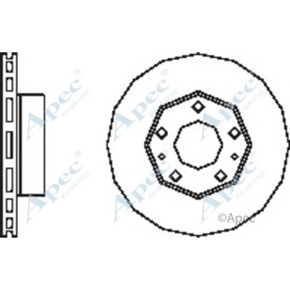 Фото Тормозной диск APEC braking DSK2479