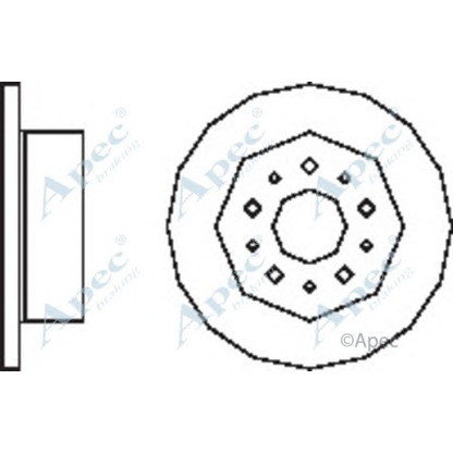 Photo Disque de frein APEC braking DSK2483