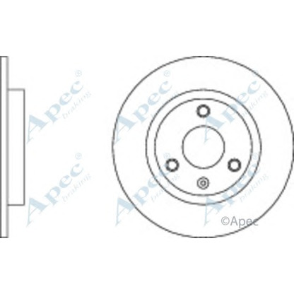 Foto Bremsscheibe APEC braking DSK101