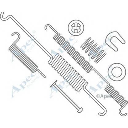 Photo Kit d'accessoires, mâchoire de frein APEC braking KIT857