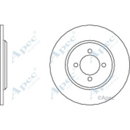 Фото Тормозной диск APEC braking DSK107