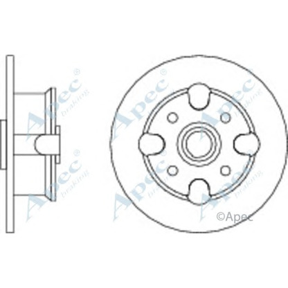 Фото Тормозной диск APEC braking DSK113