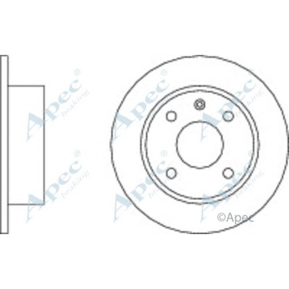 Фото Тормозной диск APEC braking DSK123