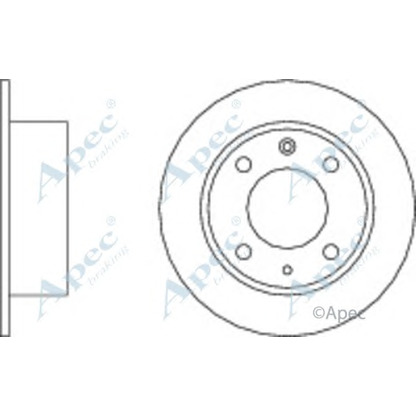 Фото Тормозной диск APEC braking DSK135