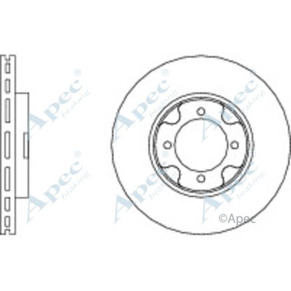 Zdjęcie Tarcza hamulcowa APEC braking DSK160