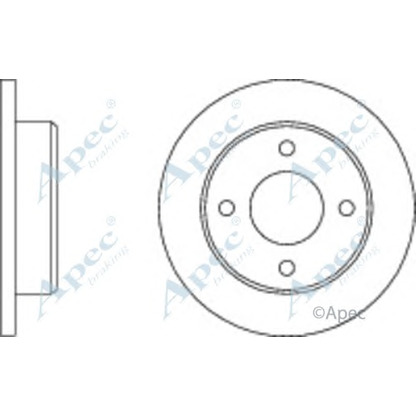 Фото Тормозной диск APEC braking DSK161