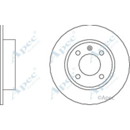 Zdjęcie Tarcza hamulcowa APEC braking DSK170