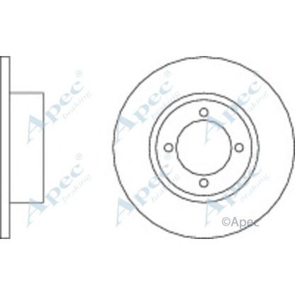 Фото Тормозной диск APEC braking DSK180