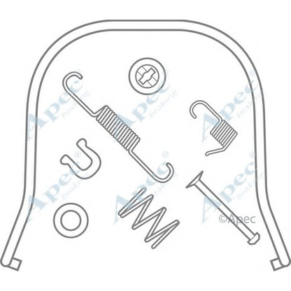 Photo Kit d'accessoires, mâchoire de frein APEC braking KIT871