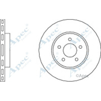 Фото Тормозной диск APEC braking DSK2034