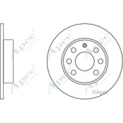 Photo Disque de frein APEC braking DSK2056