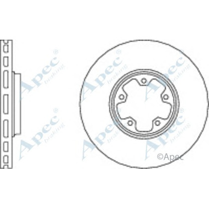 Фото Тормозной диск APEC braking DSK2057