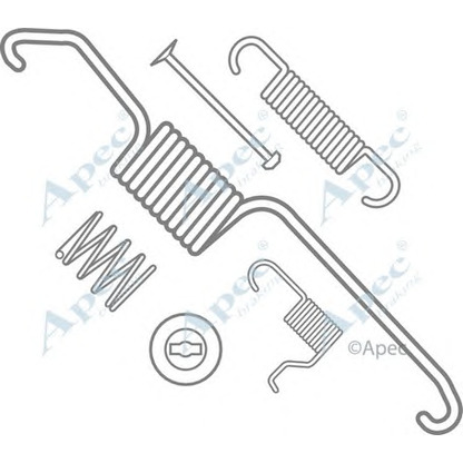 Фото Комплектующие, тормозная колодка APEC braking KIT877