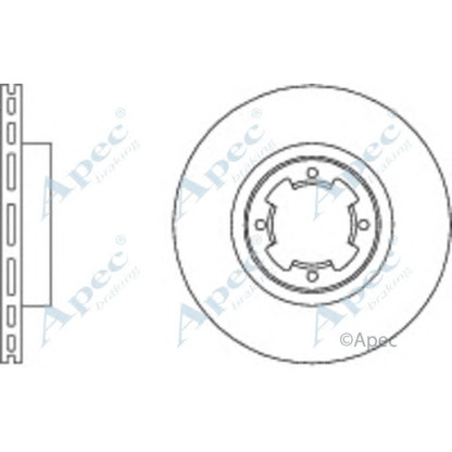 Zdjęcie Tarcza hamulcowa APEC braking DSK209