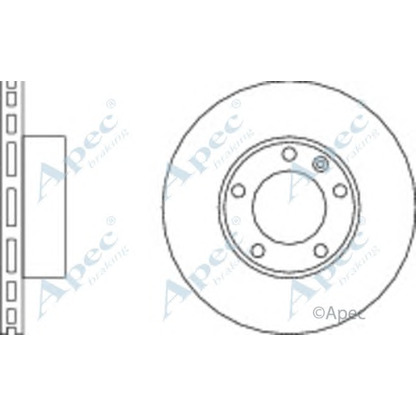 Фото Тормозной диск APEC braking DSK2092