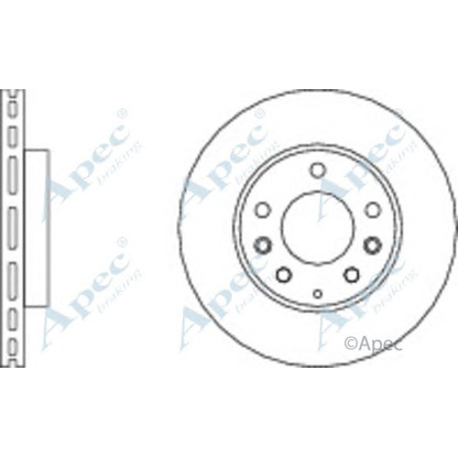 Фото Тормозной диск APEC braking DSK2150