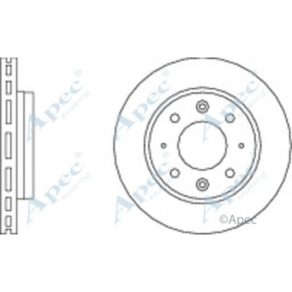 Photo Disque de frein APEC braking DSK2156