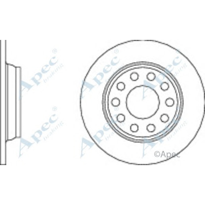 Zdjęcie Tarcza hamulcowa APEC braking DSK2164