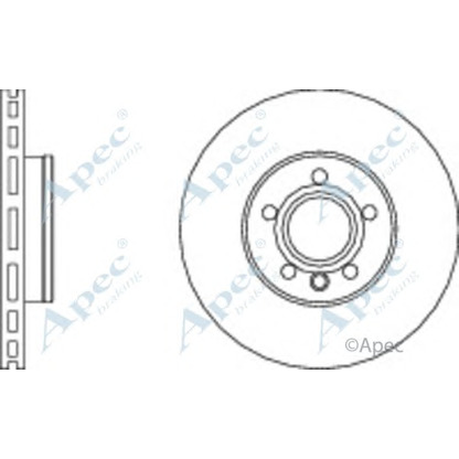 Photo Disque de frein APEC braking DSK2166