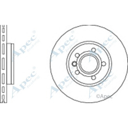 Photo Disque de frein APEC braking DSK2168