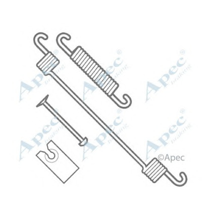 Фото Комплектующие, тормозная колодка APEC braking KIT958