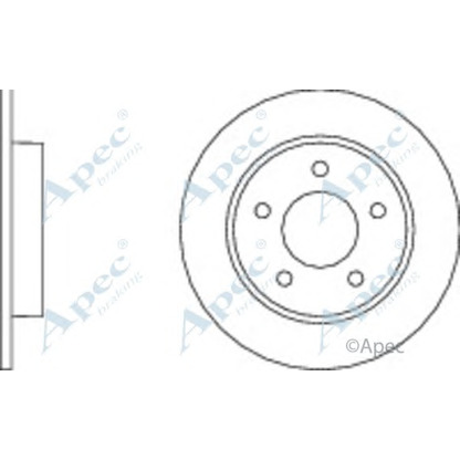 Foto Bremsscheibe APEC braking DSK2196