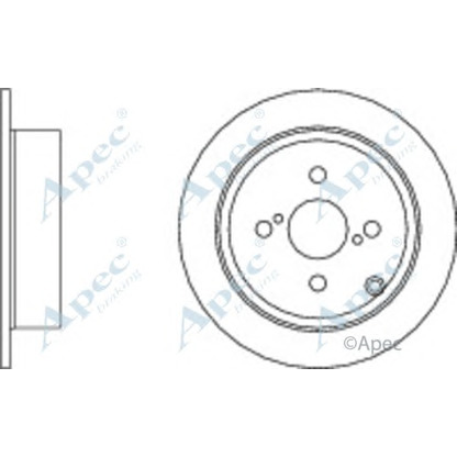 Фото Тормозной диск APEC braking DSK2209