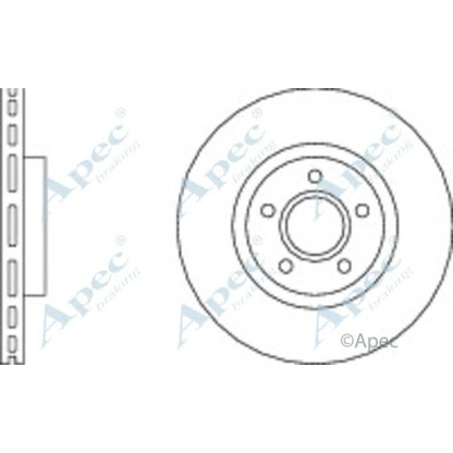 Фото Тормозной диск APEC braking DSK2210