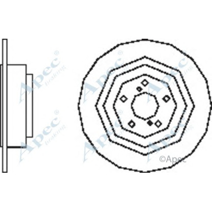 Фото Тормозной диск APEC braking DSK2609