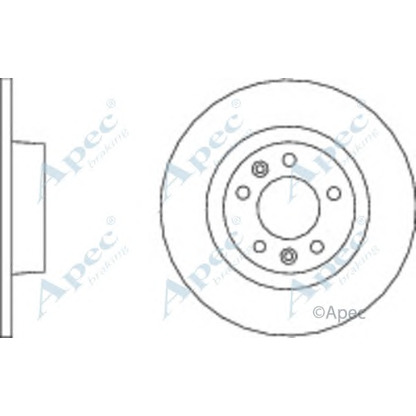 Фото Тормозной диск APEC braking DSK2612