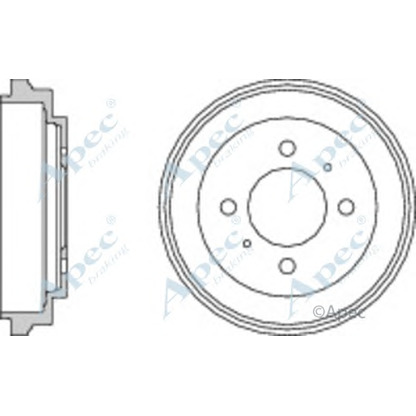 Foto Tambor de freno APEC braking DRM9137