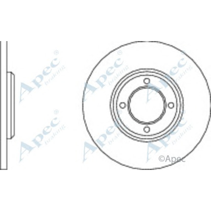 Photo Disque de frein APEC braking DSK264