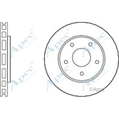 Фото Тормозной диск APEC braking DSK2686