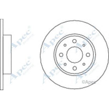 Photo Disque de frein APEC braking DSK2695
