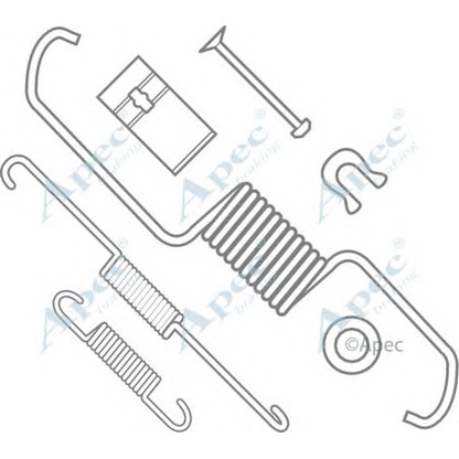 Foto Zubehörsatz, Bremsbacken APEC braking KIT977