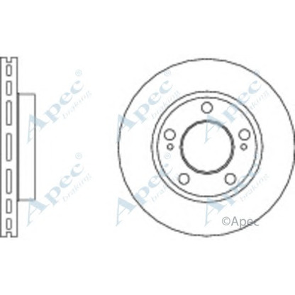 Фото Тормозной диск APEC braking DSK2711