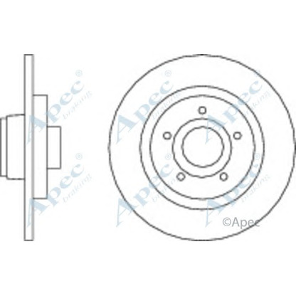 Фото Тормозной диск APEC braking DSK2714