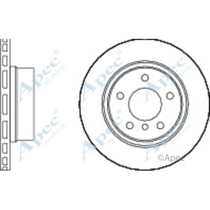 Zdjęcie Tarcza hamulcowa APEC braking DSK2721