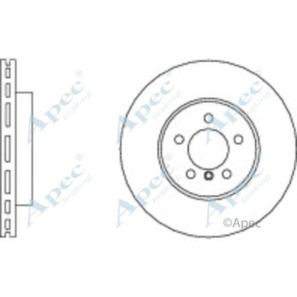 Фото Тормозной диск APEC braking DSK2724