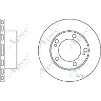 Photo Disque de frein APEC braking DSK2728