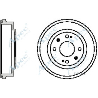 Foto Tambor de freno APEC braking DRM9138