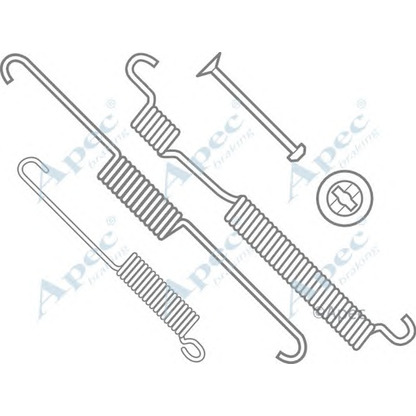 Photo Kit d'accessoires, mâchoire de frein APEC braking KIT982