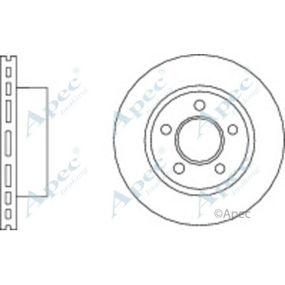 Zdjęcie Tarcza hamulcowa APEC braking DSK2763