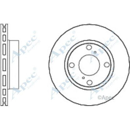 Zdjęcie Tarcza hamulcowa APEC braking DSK2781