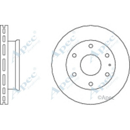 Фото Тормозной диск APEC braking DSK2806